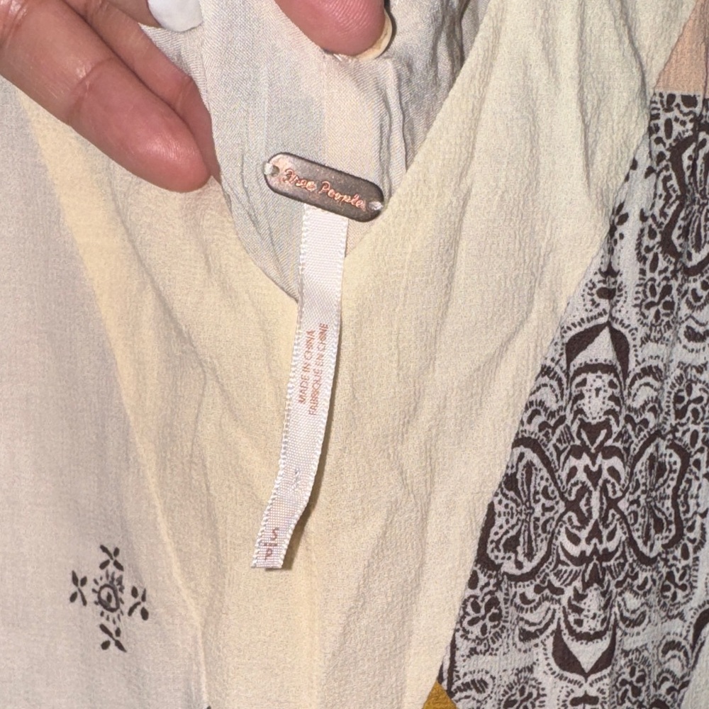 Free People Multicolor Backless Maxi Jumpsuit - image 2